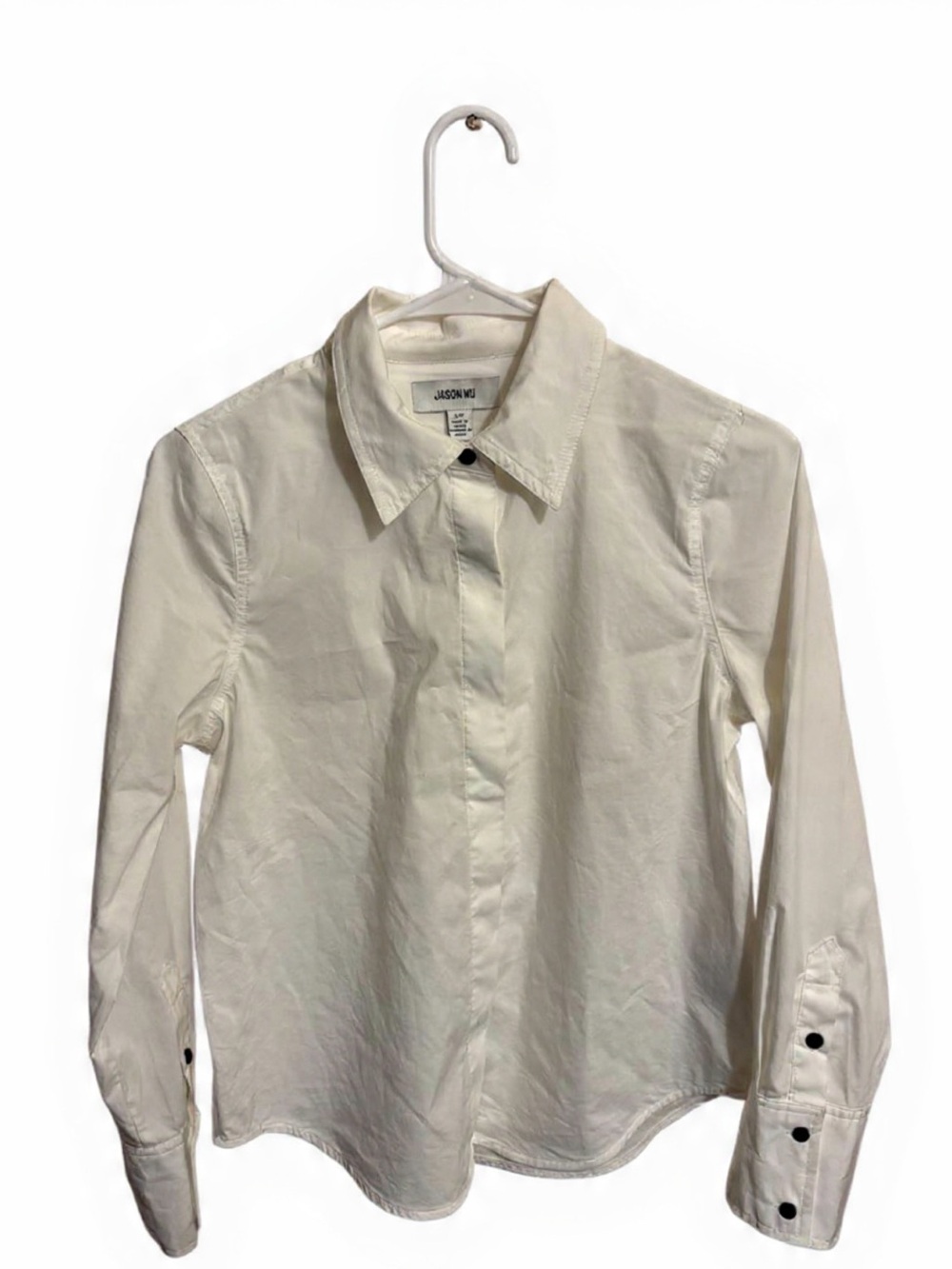 Jason Wu White Button-Front Shirt- Size S